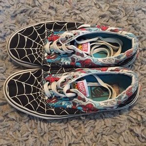 SPIDERMAN VANS size 7 womens